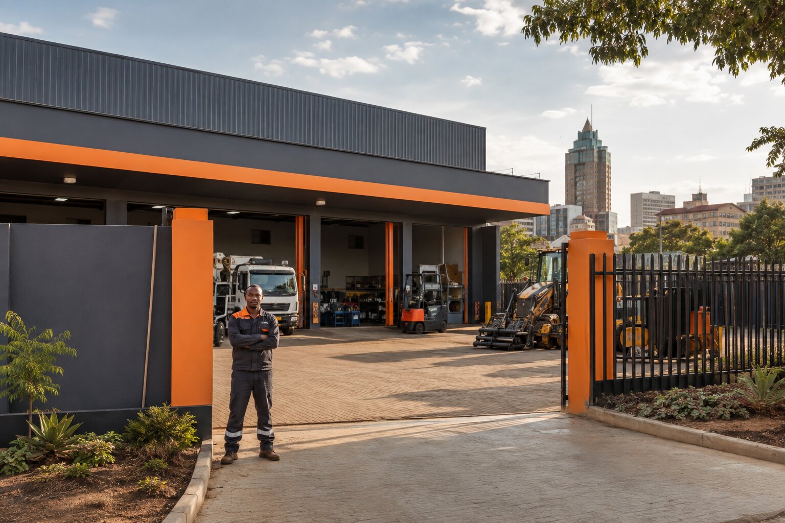 Illustrative Mega Technics and Hydraulics service location in Harare
