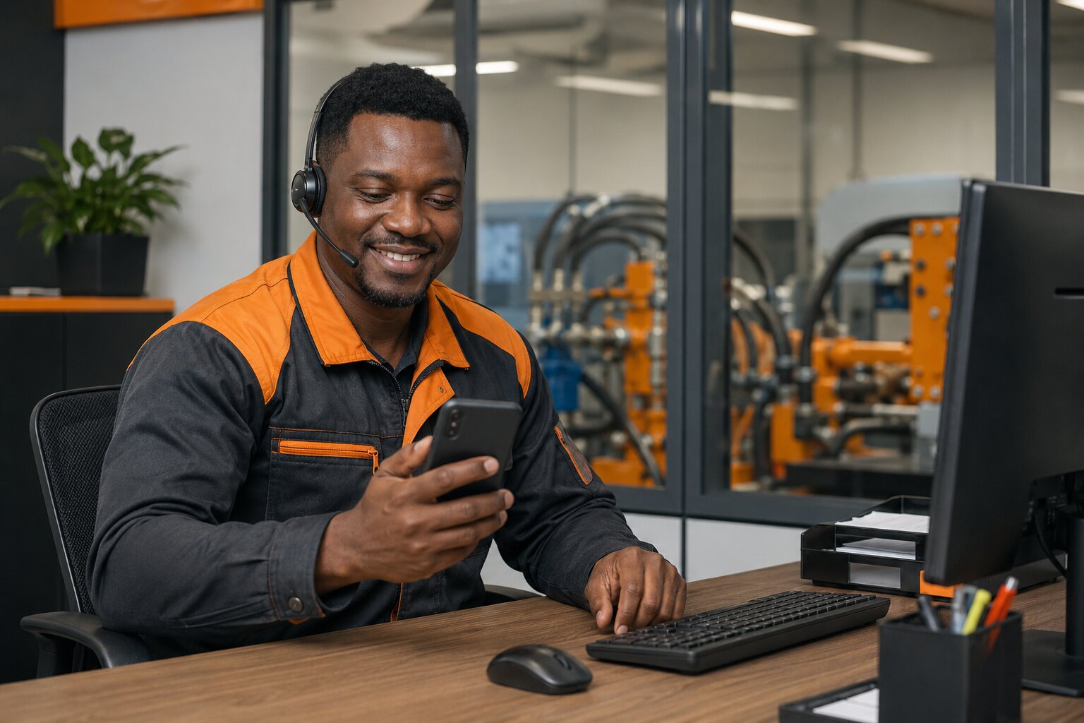 Customer service coordinator handling phone and WhatsApp enquiries